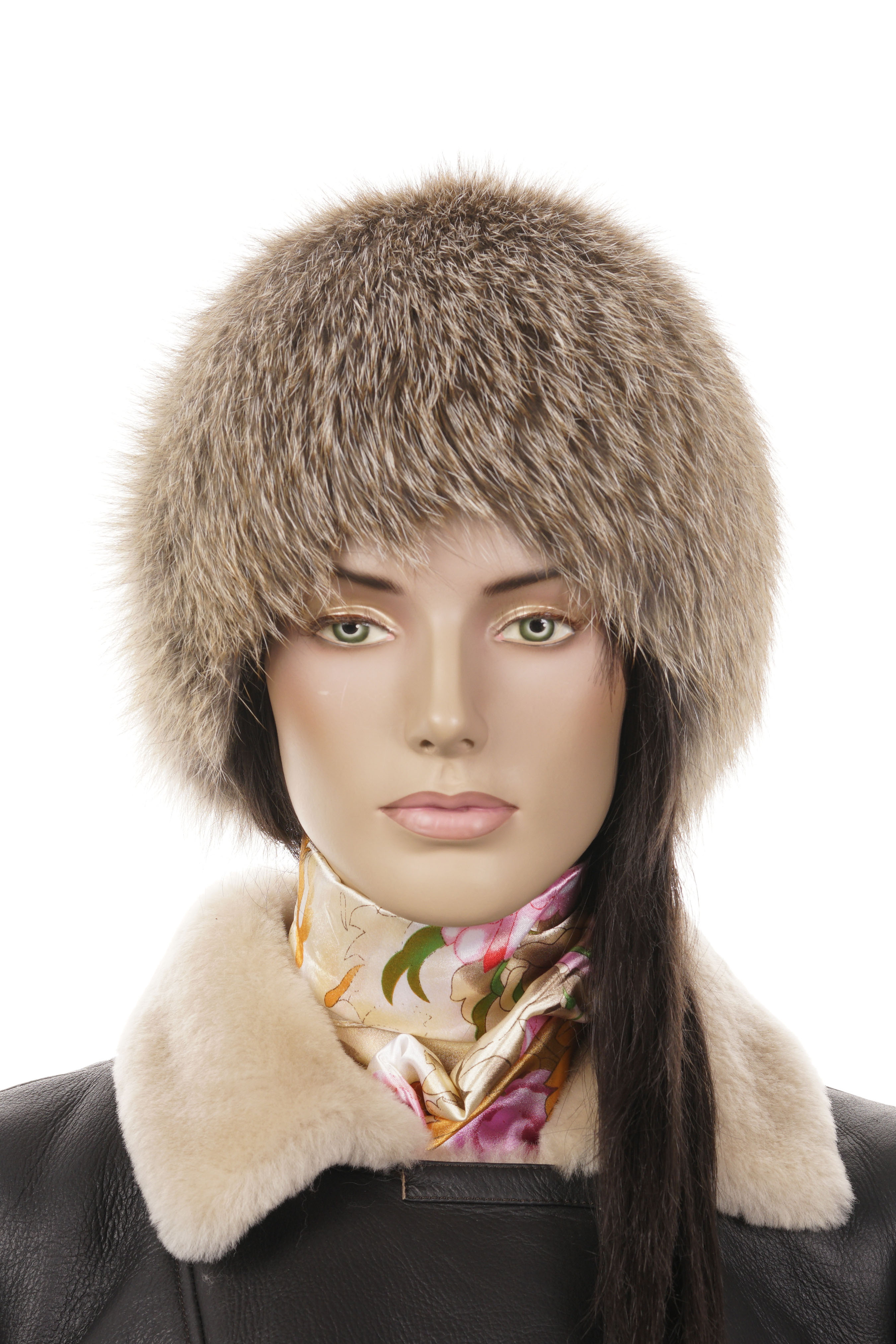 Женские меховые шапки из лисы - купить недорого у производителя